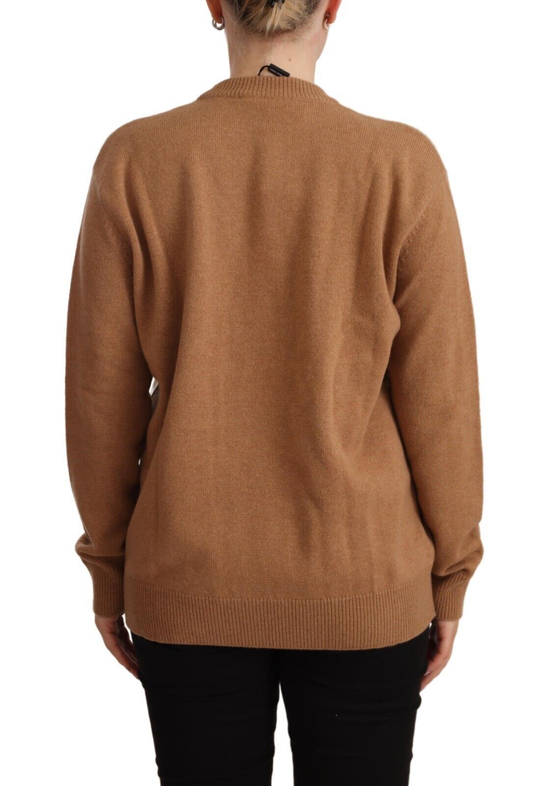 Beige Cashmere Crewneck #dgfamily Sweater
