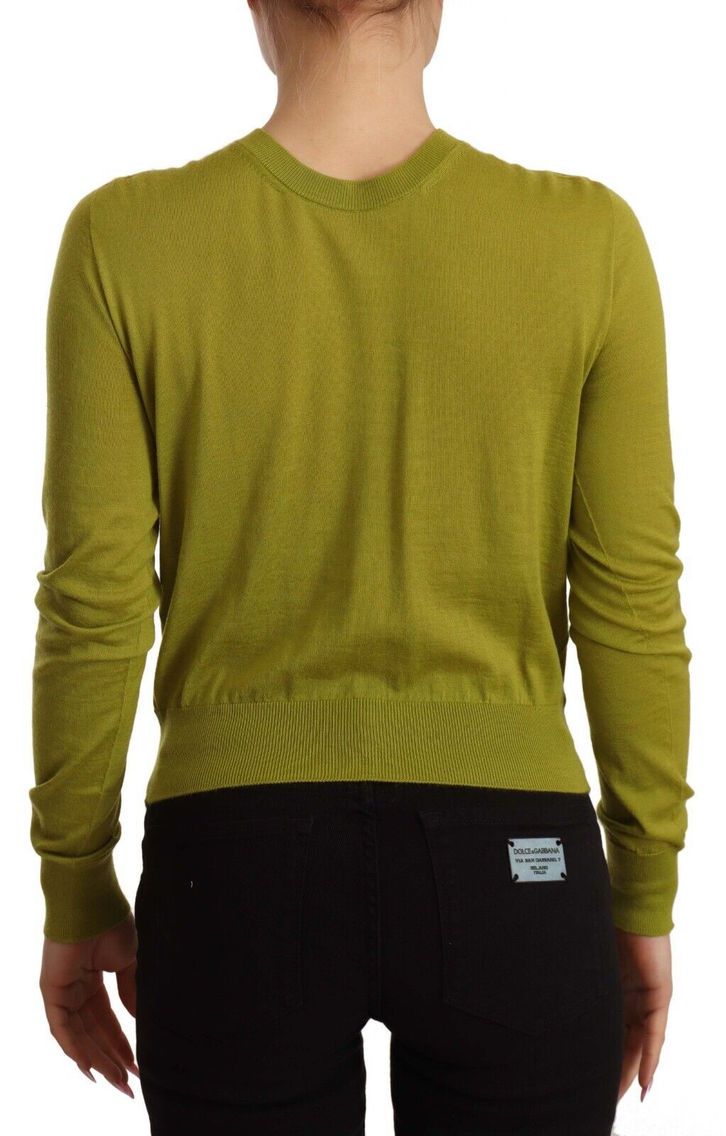 Apple Green Cashmere Buttons Cardigan Sweater
