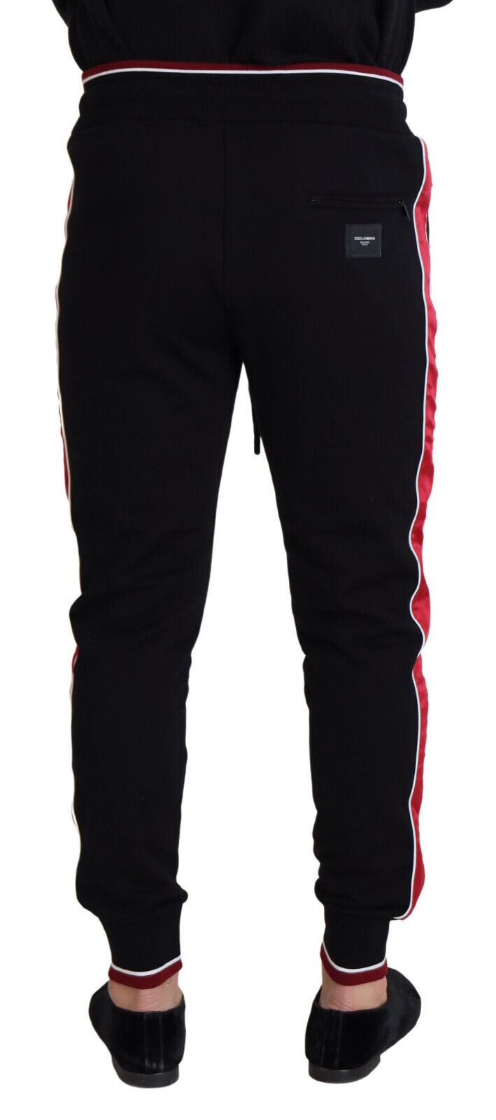 Black Cotton Logo Sweatpants Jogging Pants