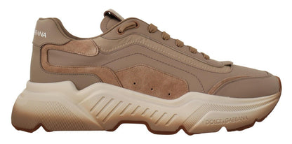 Beige Leather Sport DAYMASTER Sneakers Shoes