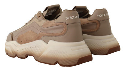 Beige Leather Sport DAYMASTER Sneakers Shoes
