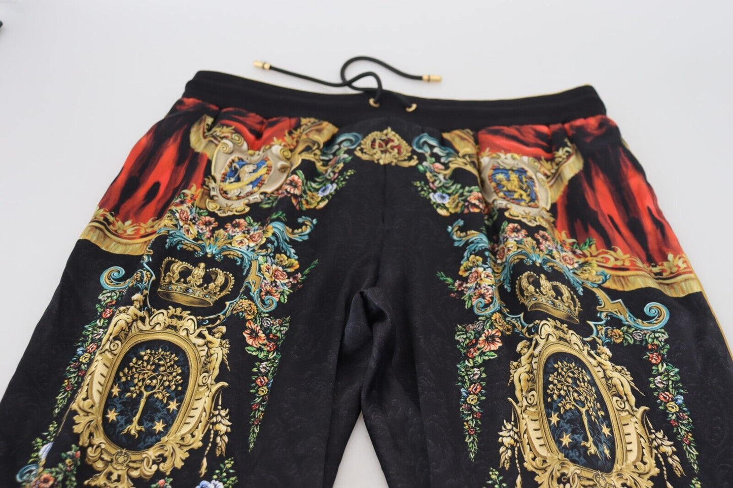 Black DG Albero Print Casual Jogger Pants
