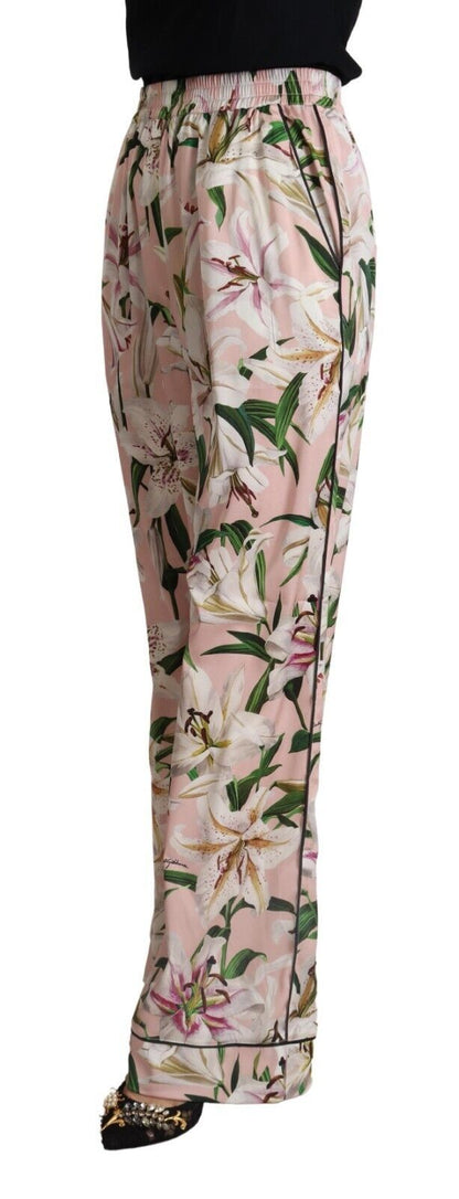 Pink Lily Mid Waist Wide Leg Pants