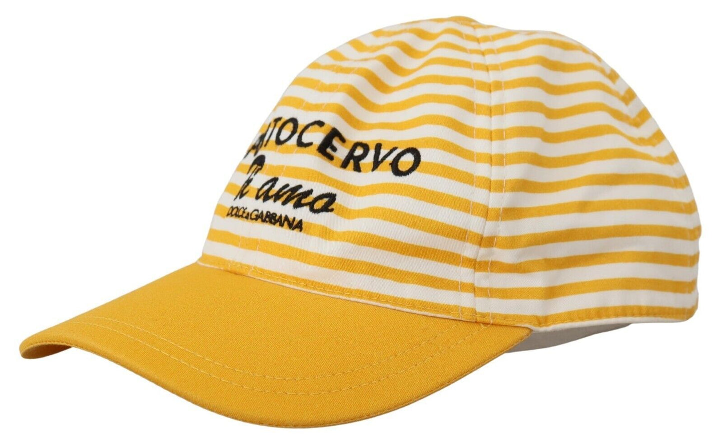 Yellow White Stripes Portocervo Baseball Hat
