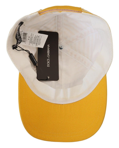 Yellow White Stripes Portocervo Baseball Hat