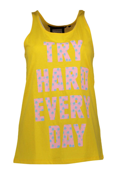 Yellow Cotton Tops & T-Shirt