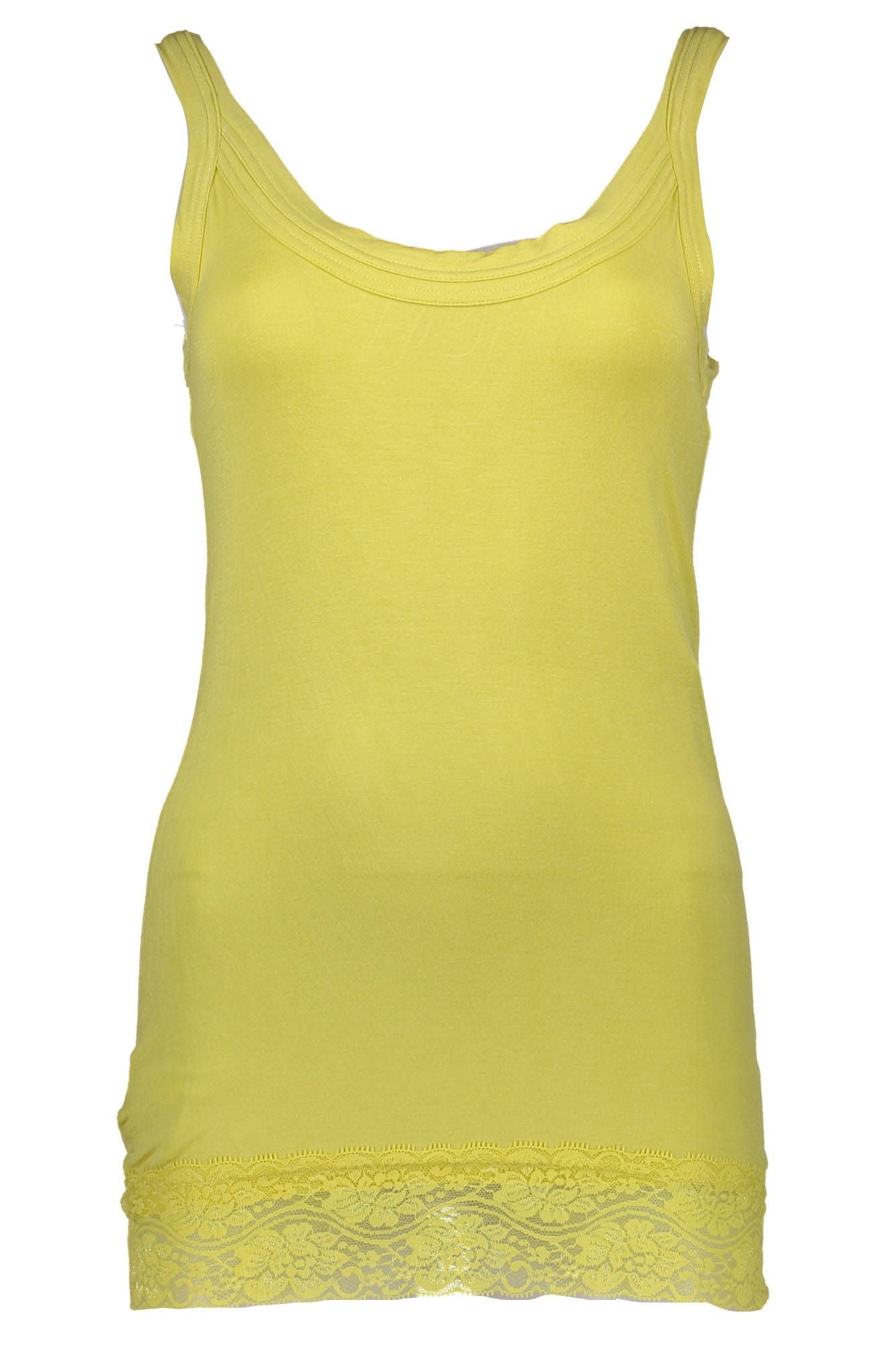 Yellow Cotton Tops & T-Shirt