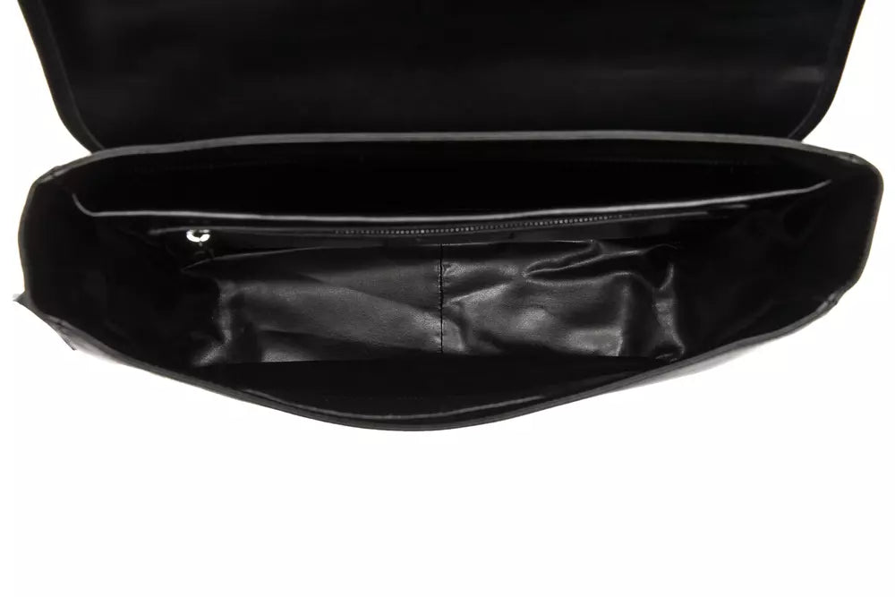Black Leather Messenger Bag