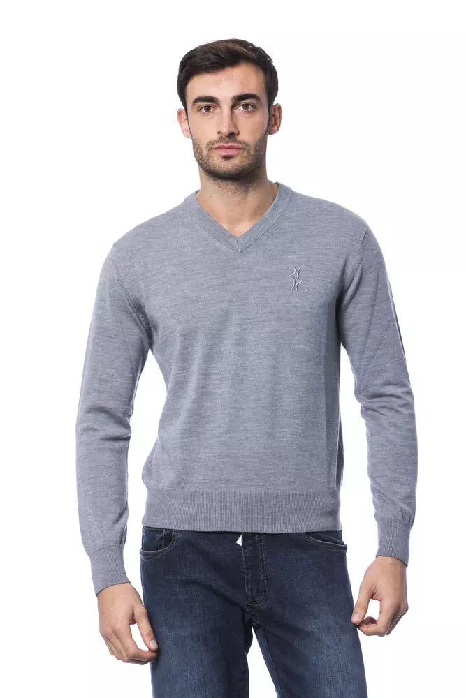 Gray Merino Wool Sweater