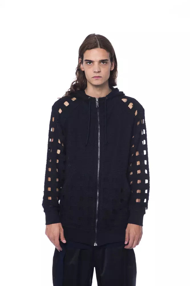 Black Cotton Sweater