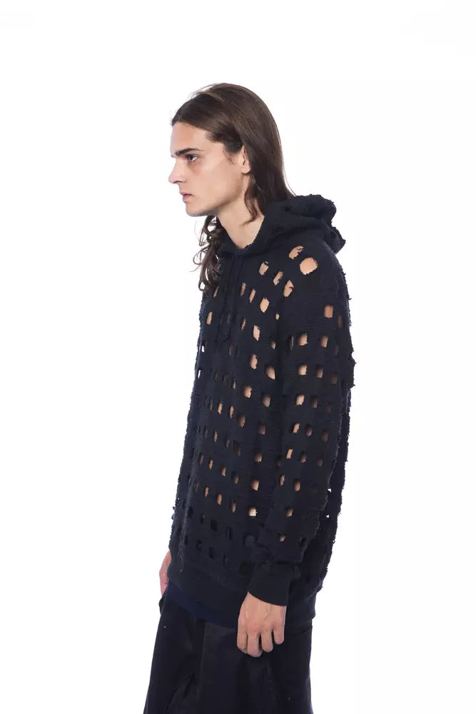Black Cotton Sweater