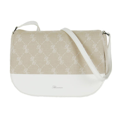 White Cotton Crossbody Bag