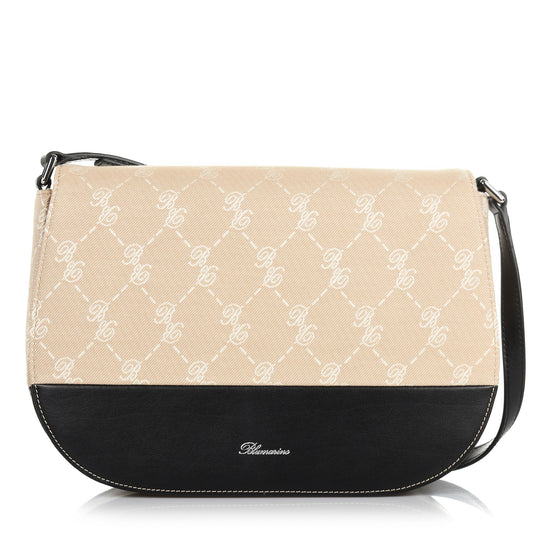 Black Cotton Crossbody Bag