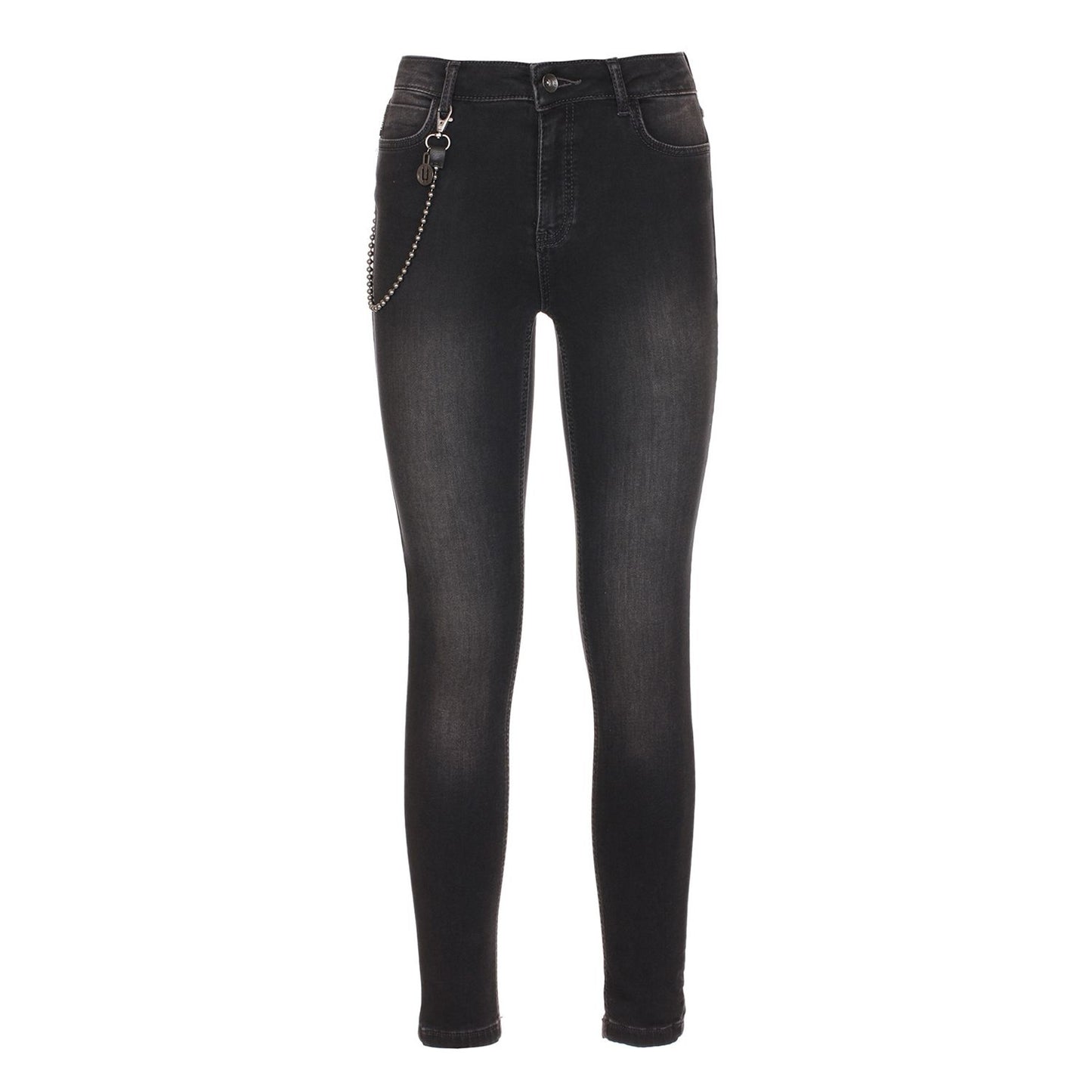 Black Cotton Jeans & Pant