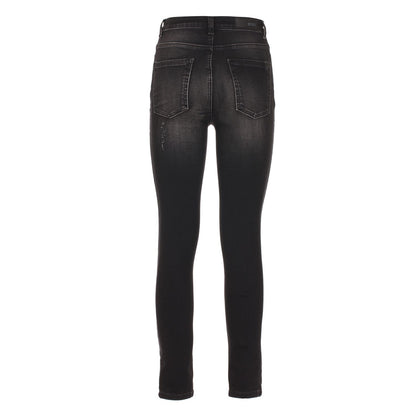 Black Cotton Jeans & Pant