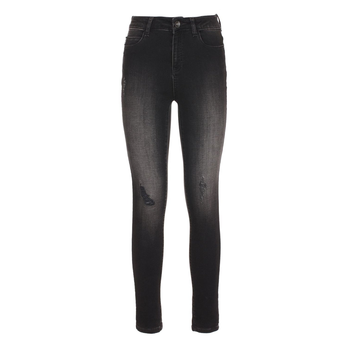 Black Cotton Jeans & Pant