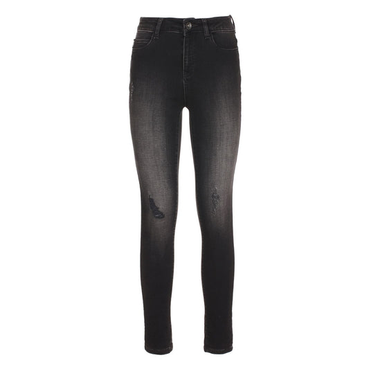 Black Cotton Jeans & Pant