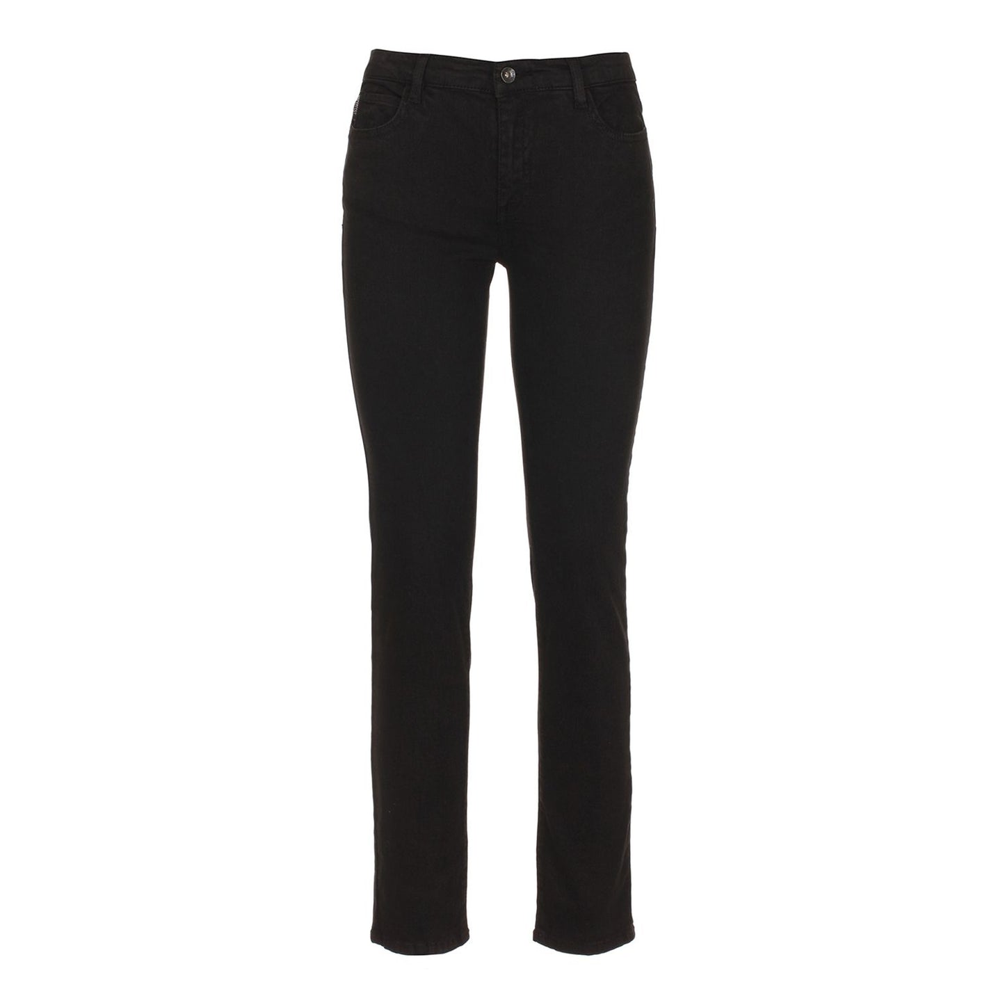 Black Cotton Jeans & Pant