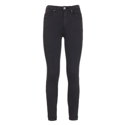 Black Cotton Jeans & Pant
