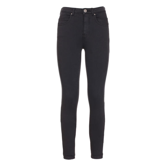 Black Cotton Jeans & Pant