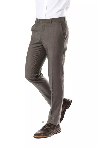 Gray Wool Jeans & Pant