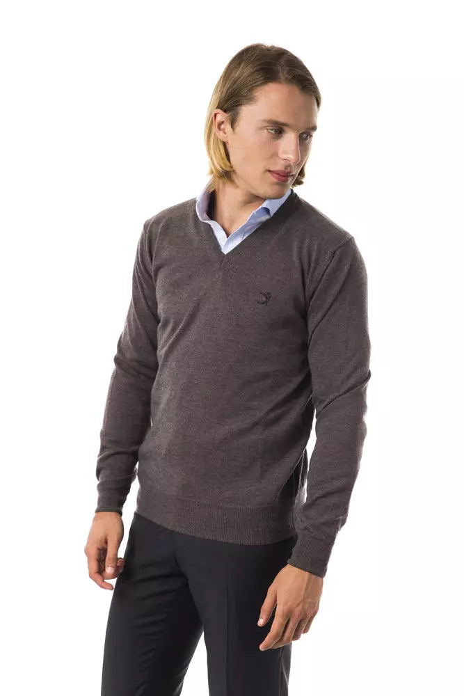Gray Merino Wool Sweater