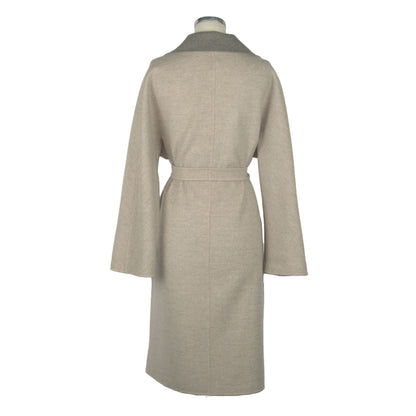 Beige Wool Jackets & Coat
