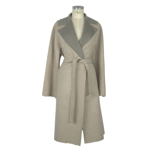 Beige Wool Jackets & Coat
