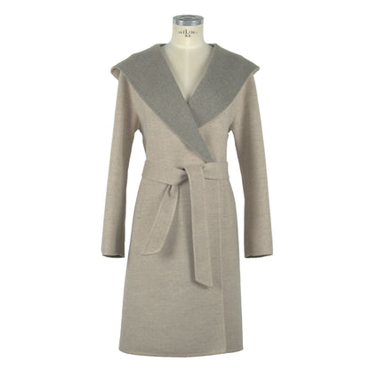 Beige Wool Jackets & Coat