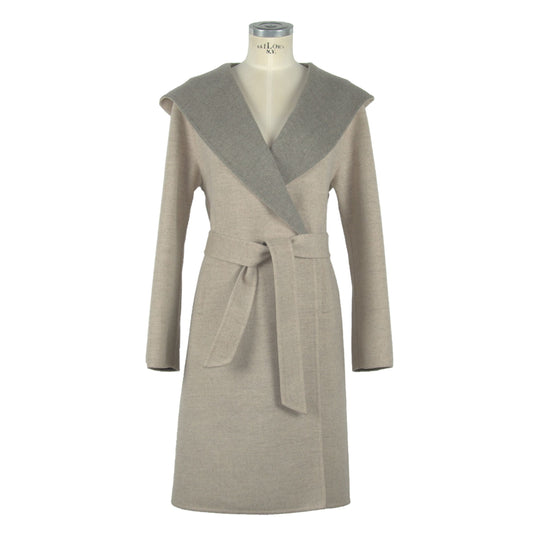 Beige Wool Jackets & Coat