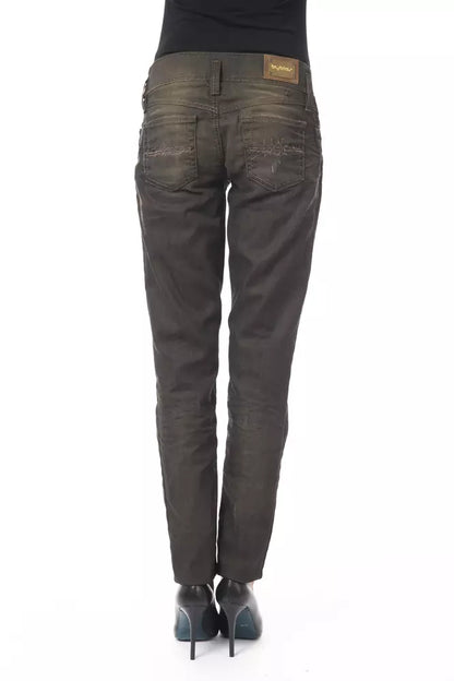 Black Cotton Jeans & Pant