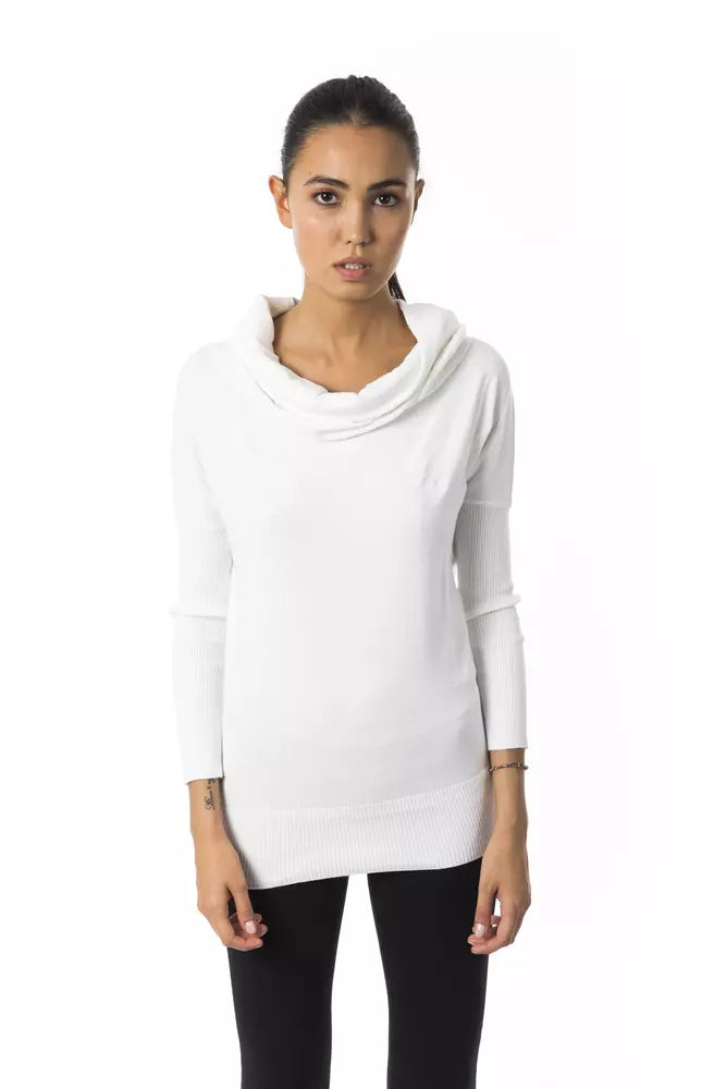 White Polyamide Sweater