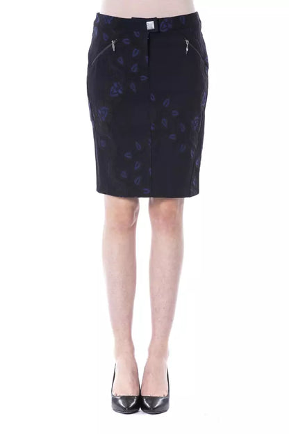 Black Cotton Skirt
