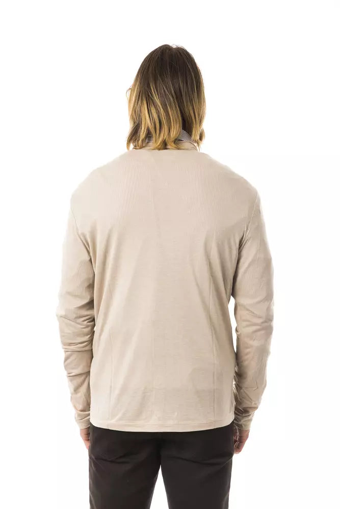 Beige Viscose Cardigan