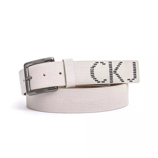 Beige Leather Belt