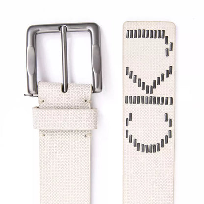 Beige Leather Belt