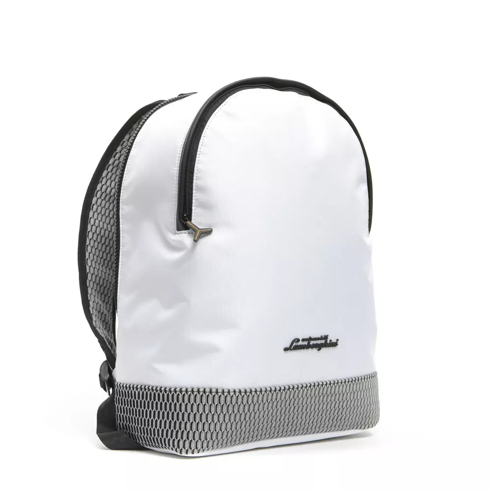 White Polyester Backpack