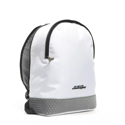 White Polyester Backpack
