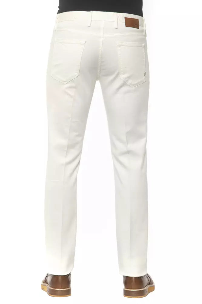 White Cotton Jeans & Pant
