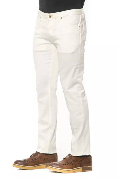 White Cotton Jeans & Pant