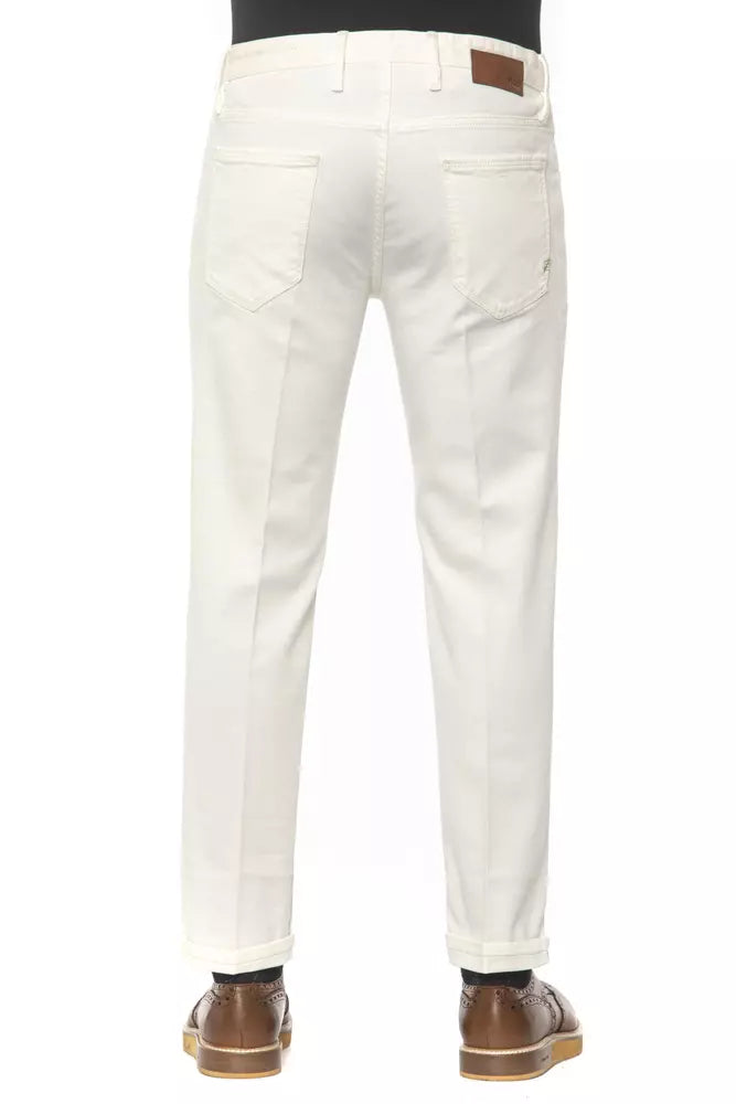 White Cotton Jeans & Pant