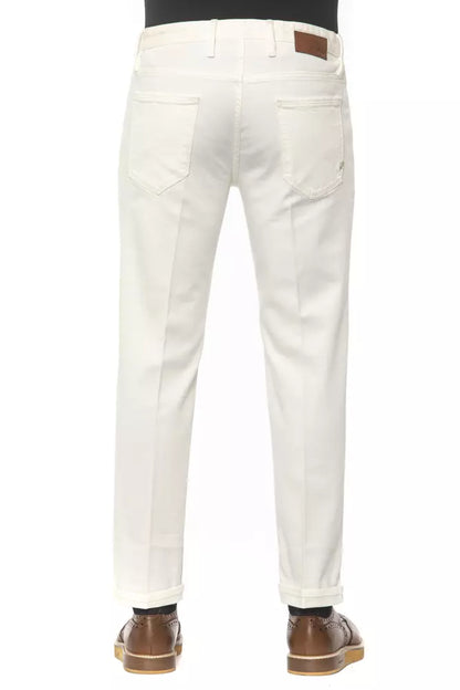 White Cotton Jeans & Pant