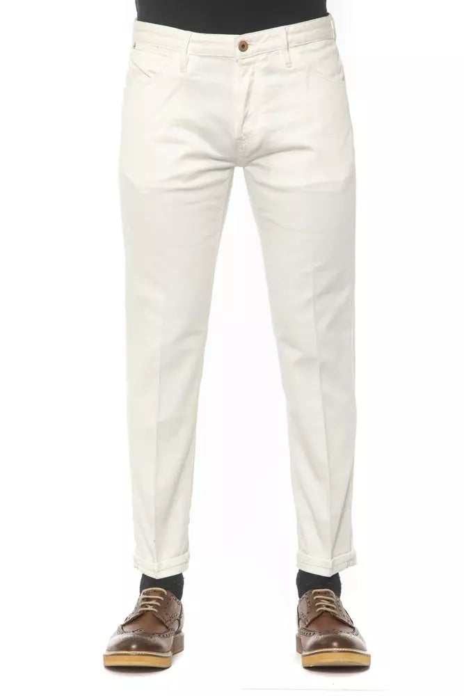 White Cotton Jeans & Pant