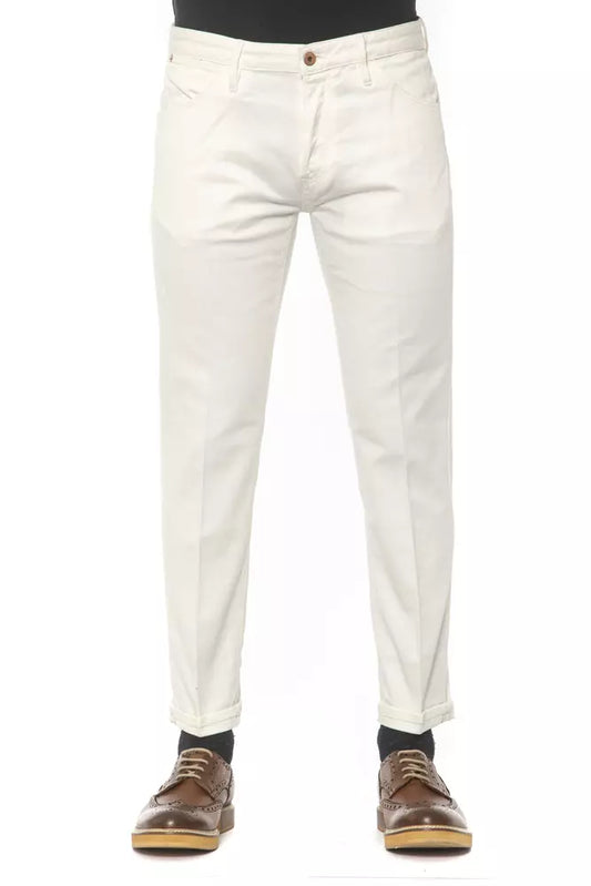 White Cotton Jeans & Pant