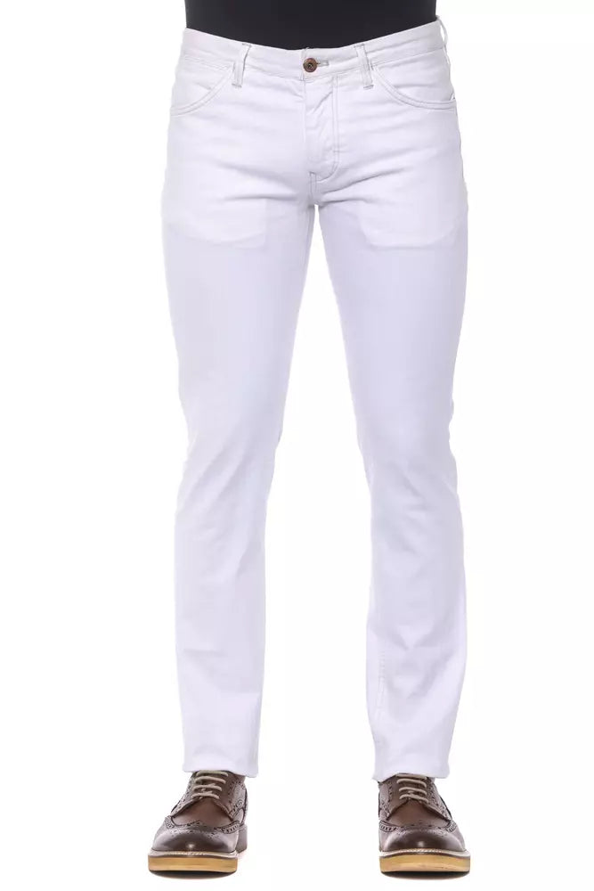 White Cotton Jeans & Pant