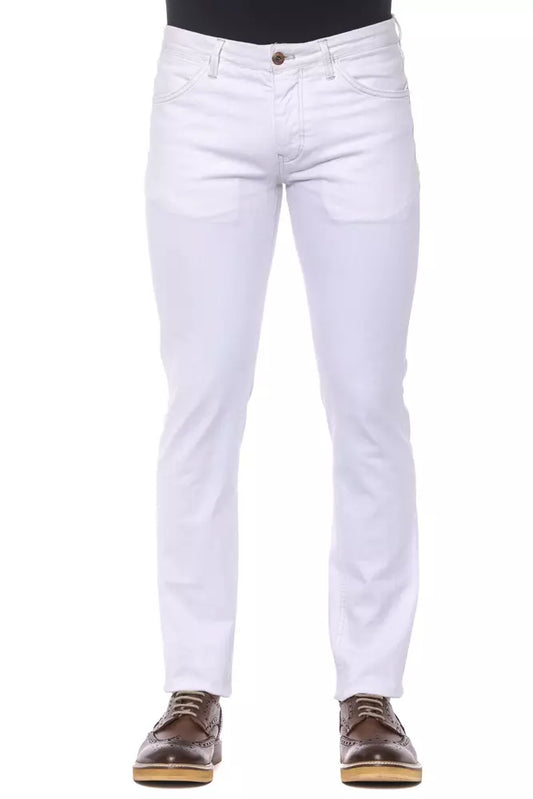 White Cotton Jeans & Pant