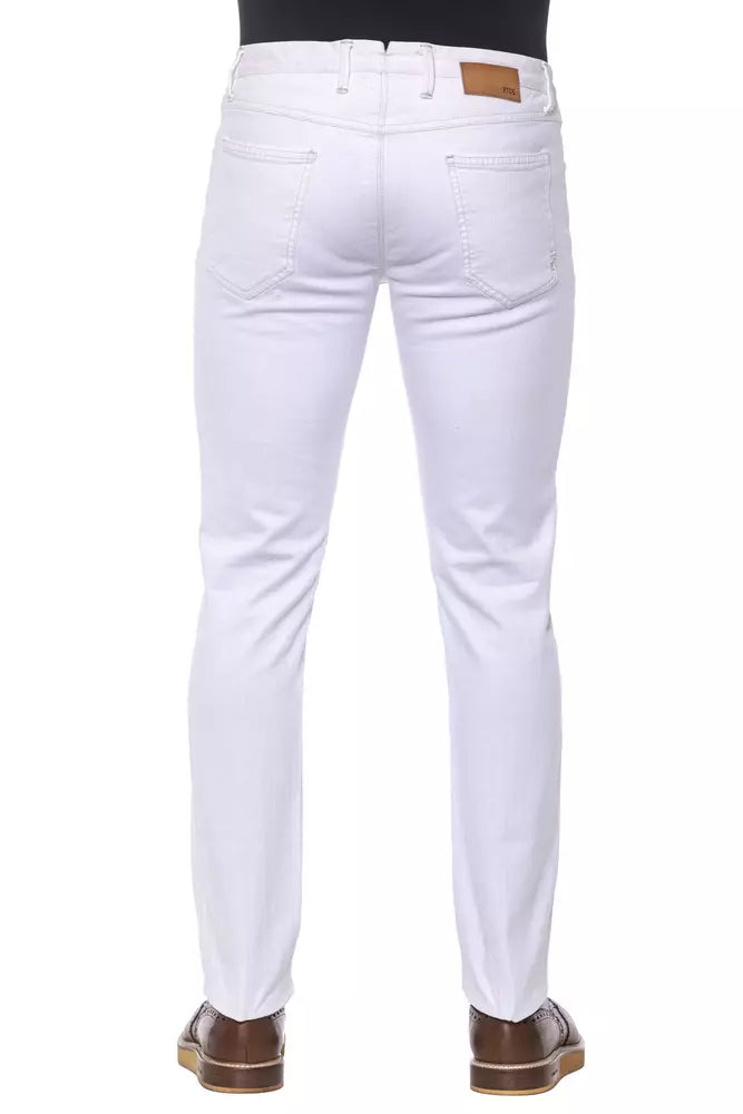 White Cotton Jeans & Pant