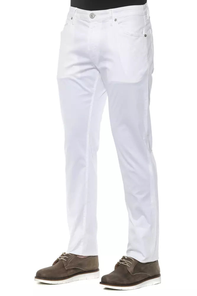 White Cotton Jeans & Pant