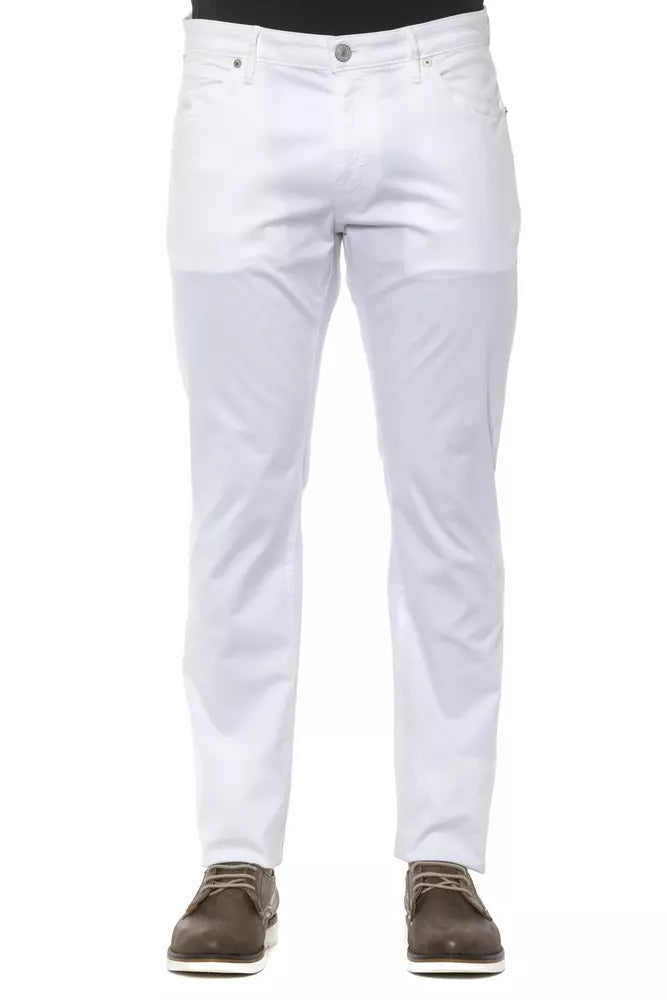White Cotton Jeans & Pant