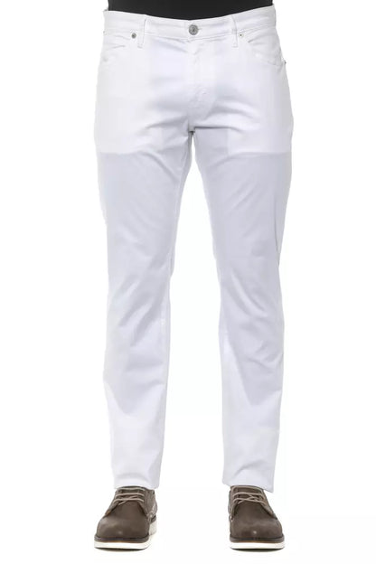 White Cotton Jeans & Pant